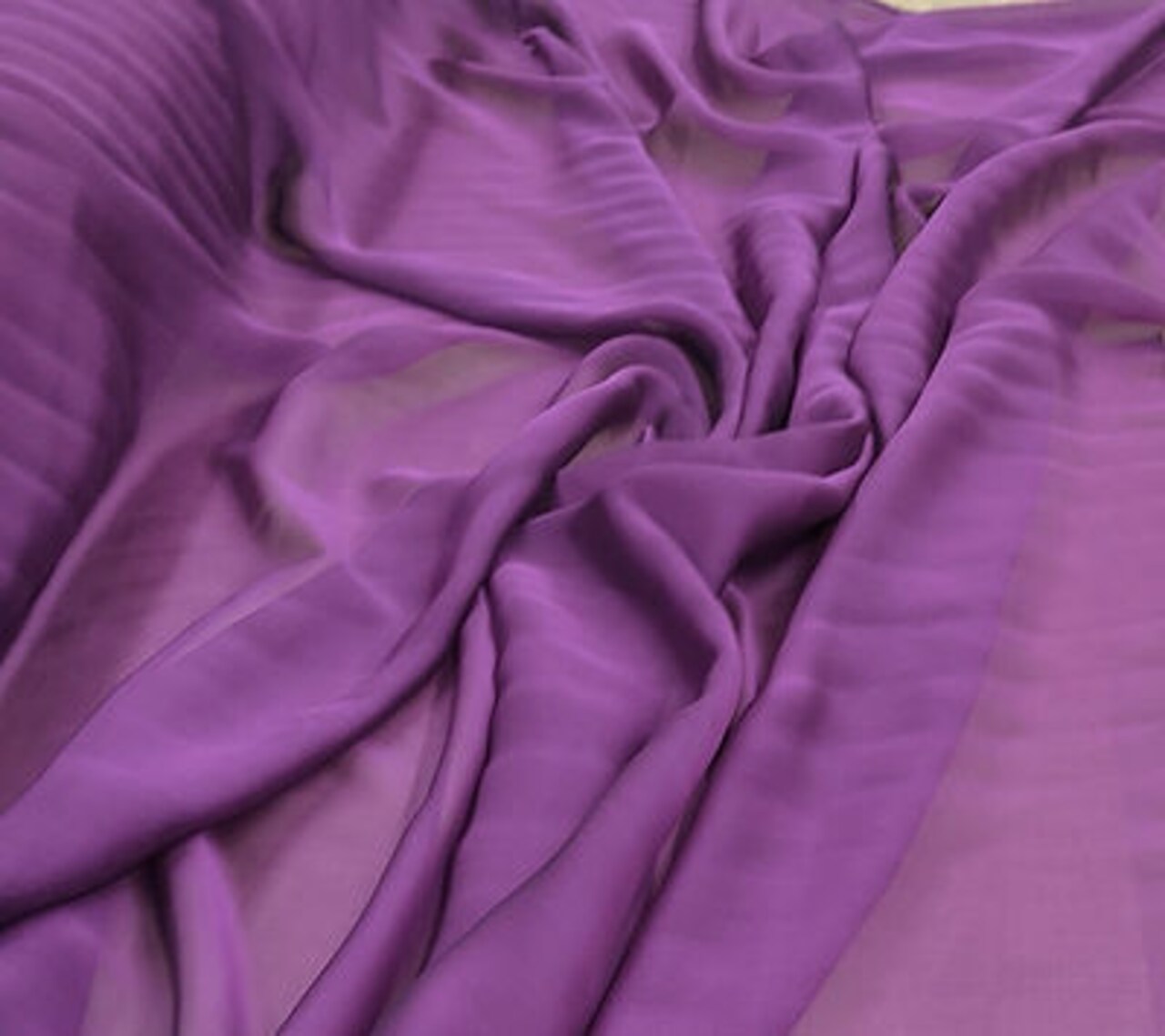 1 Yard Orchid Purple Two Tone Chiffon Fabric 58/59” Wide, 100% Polyester